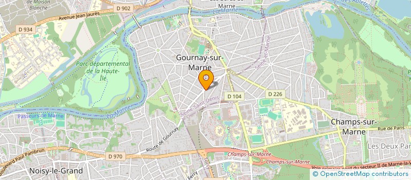 localisation de l'entreprise RDP BATIMENT à GOURNAY-SUR-MARNE