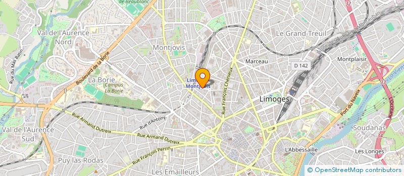 localisation de l'entreprise RDP CONCEPT à LIMOGES