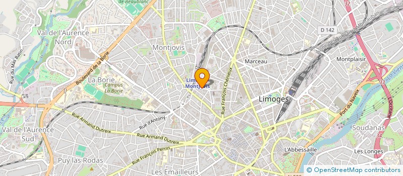 localisation de l'entreprise RDP GROUP  LIMOGES