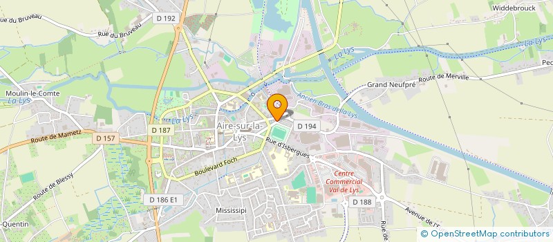 localisation de l'entreprise RDPL  AIRE-SUR-LA-LYS