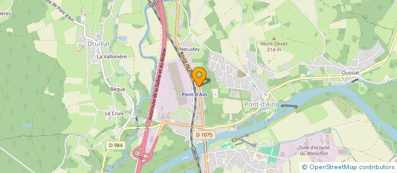 localisation de l'entreprise RDR  PONT-D'AIN