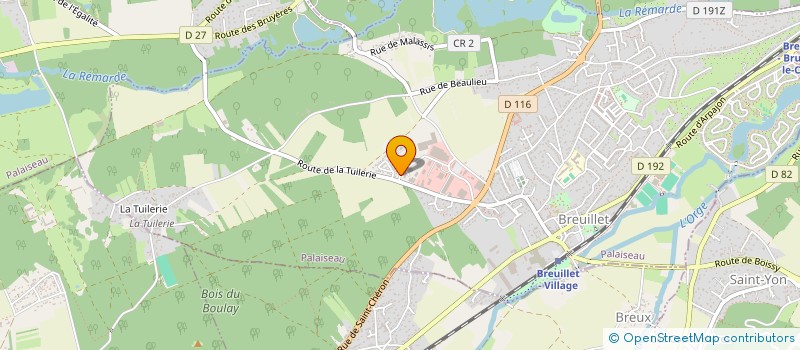 localisation de l'entreprise RDS  BREUILLET