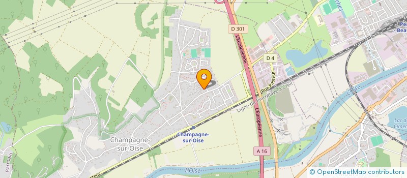 localisation de l'entreprise RDS  CHAMPAGNE-SUR-OISE
