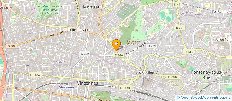 localisation de l'entreprise RDS  MONTREUIL