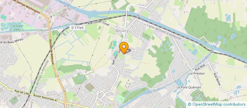 localisation de l'entreprise RDS CHEMINEES  BEUVRY