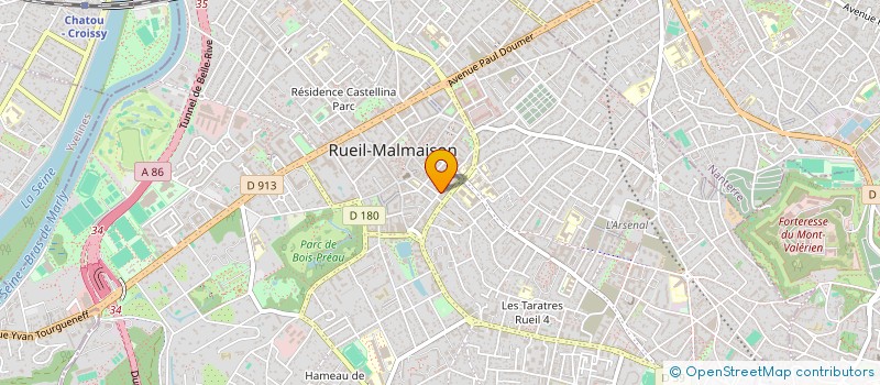 localisation de l'entreprise RDS COUVERTURE à RUEIL-MALMAISON