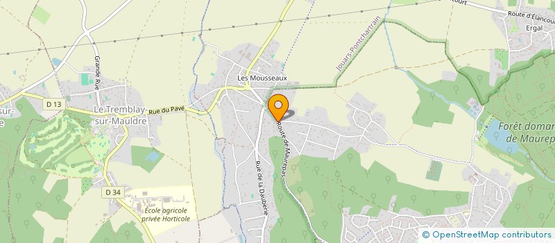 localisation de l'entreprise RDS COUVERTURE  JOUARS-PONTCHARTRAIN