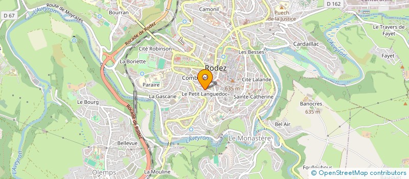 localisation de l'entreprise RDS INVEST  RODEZ