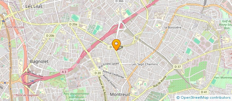 localisation de l'entreprise RDSA COMMUNICATIONS FR à MONTREUIL