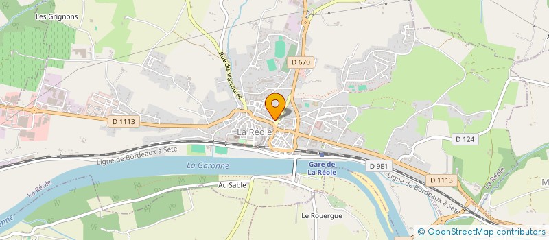 localisation de l'entreprise RDT 123  LA REOLE