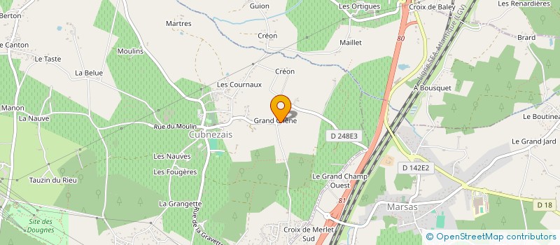 localisation de l'entreprise RDT  CUBNEZAIS