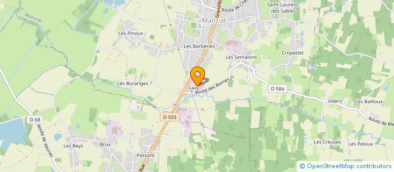 localisation de l'entreprise RDT  MANZIAT