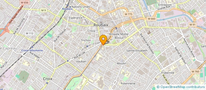 localisation de l'entreprise RDUK  ROUBAIX