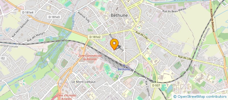 localisation de l'entreprise RDV  BETHUNE