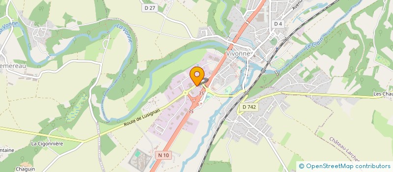 localisation de l'entreprise RDV AUTOMOBILES  VIVONNE