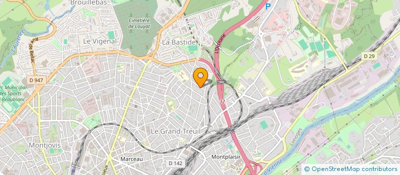 localisation de l'entreprise RDV IMMOBILIER à LIMOGES