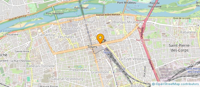 localisation de l'entreprise RDV SANTE 22 BLD HEURTELOUP  TOURS