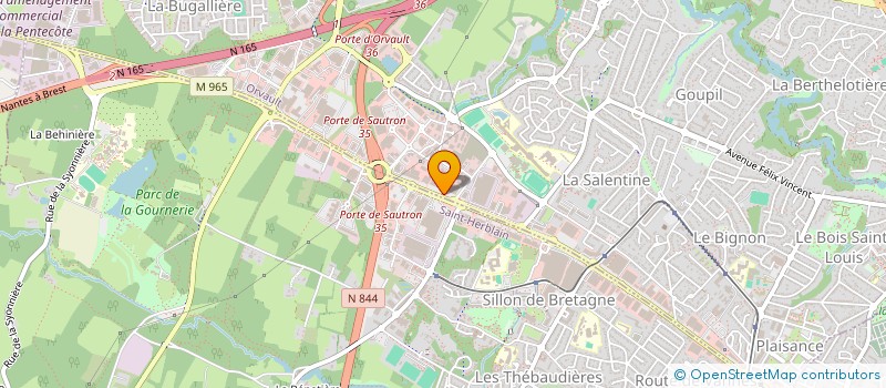localisation de l'entreprise RDV SPORT à ORVAULT