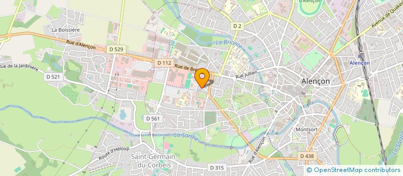 localisation de l'entreprise RE 61 à ALENCON