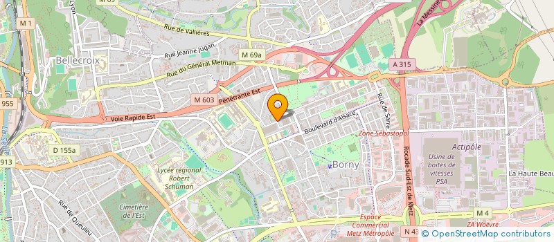 localisation de l'entreprise RE ACTH à METZ