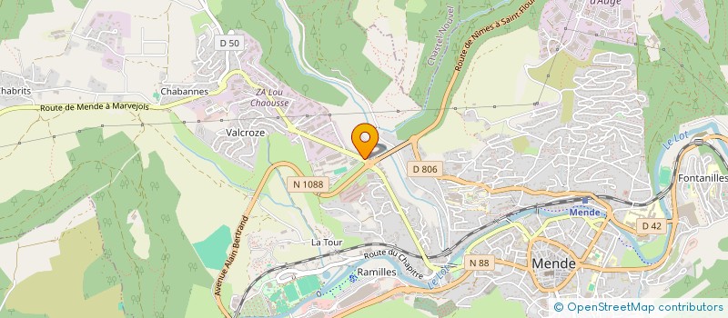 localisation de l'entreprise RE ACTION COM  MENDE