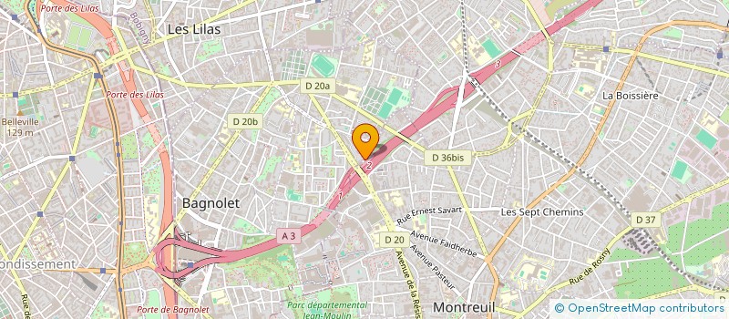 localisation de l'entreprise RE ACTIV'SCOOTERS à BAGNOLET