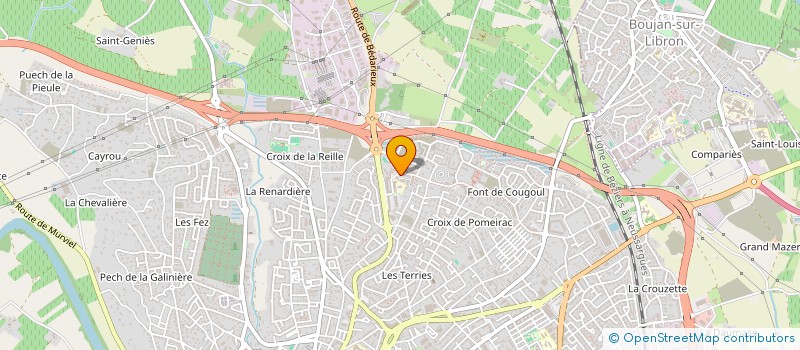 localisation de l'entreprise RE AGRI SERVICES  BEZIERS
