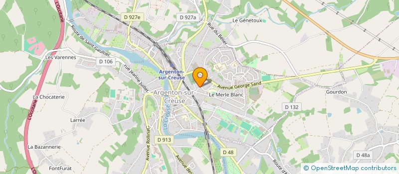 localisation de l'entreprise RE-ALITY à ARGENTON-SUR-CREUSE