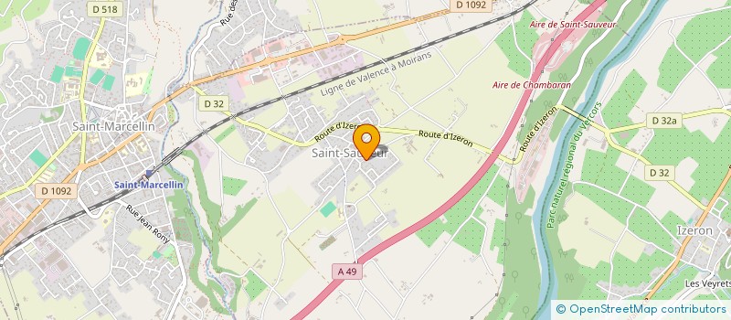 localisation de l'entreprise RE.BAT.38 à SAINT-SAUVEUR