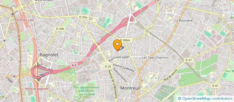 localisation de l'entreprise RE BATIMENT à MONTREUIL