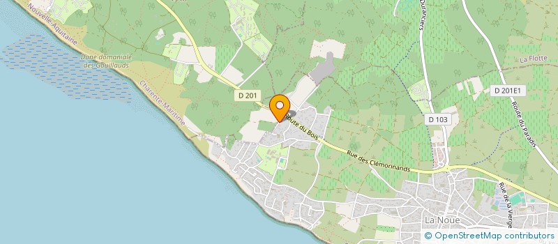 localisation de l'entreprise RE BLEU - PISCINES  SAINTE-MARIE-DE-RE