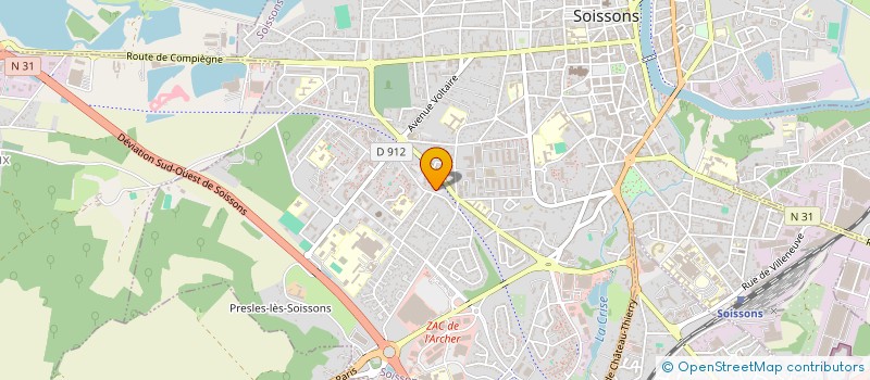 localisation de l'entreprise RE BOIS à SOISSONS