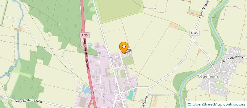 localisation de l'entreprise RE BUREAU D'ETUDES à SAINTE-CROIX-EN-PLAINE