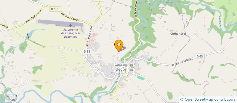 localisation de l'entreprise RE CARO IMMOBILIER  CASSAGNES-BEGONHES