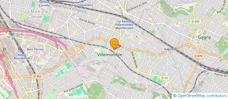 localisation de l'entreprise RE-CO'NNAISSANCE à VILLEMOMBLE
