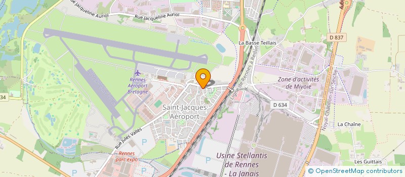 localisation de l'entreprise RE CREATION  SAINT-JACQUES-DE-LA-LANDE