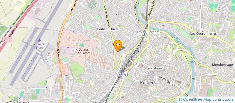 localisation de l'entreprise RE-DIFFUSION DE PROGRAMMES AUDIOVISUELS  POITIERS