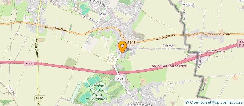 localisation de l'entreprise RE-EMPACK à BAISIEUX