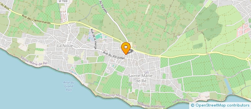 localisation de l'entreprise RE EN VRAC  SAINTE-MARIE-DE-RE