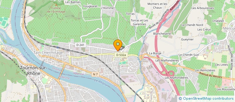 localisation de l'entreprise RE-EQUILIBRES  TAIN-L'HERMITAGE