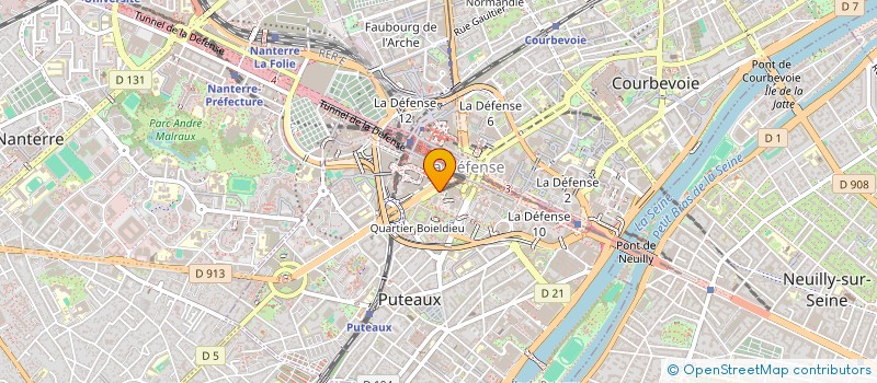 localisation de l'entreprise RE EXPLOITATION LEVALLOIS  PUTEAUX