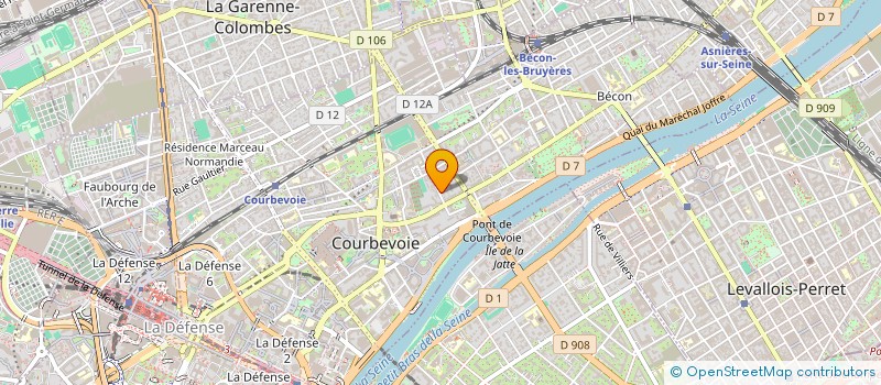 localisation de l'entreprise RE FORM à COURBEVOIE