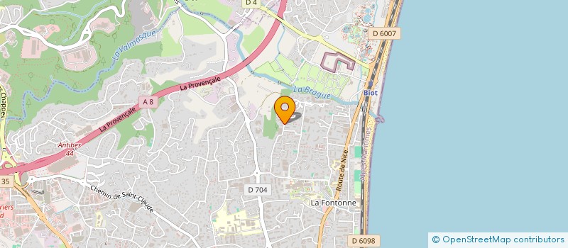 localisation de l'entreprise RE-GAU à ANTIBES