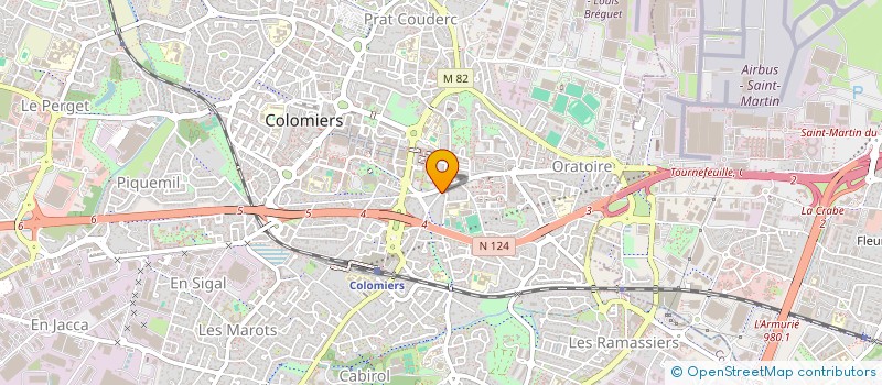 localisation de l'entreprise RE IMMOBILIER à COLOMIERS