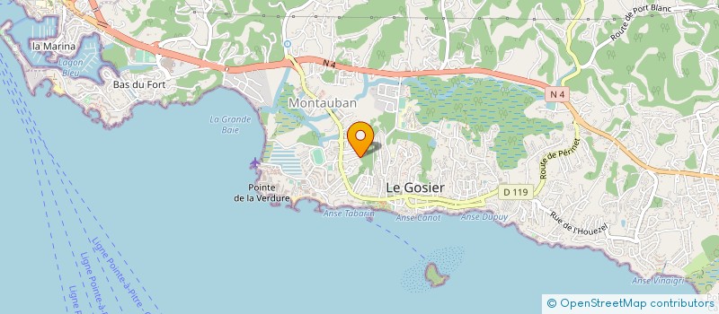 localisation de l'entreprise RE. NAITRE AUTREMENT à LE GOSIER