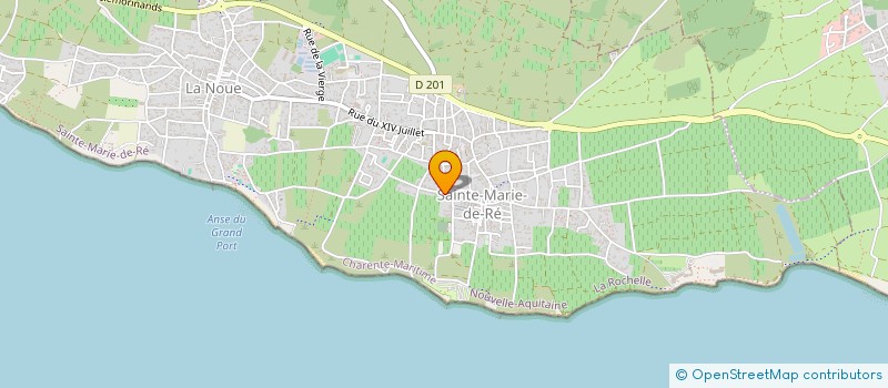 localisation de l'entreprise RE NATURE ENVIRONNEMENT  SAINTE-MARIE-DE-RE