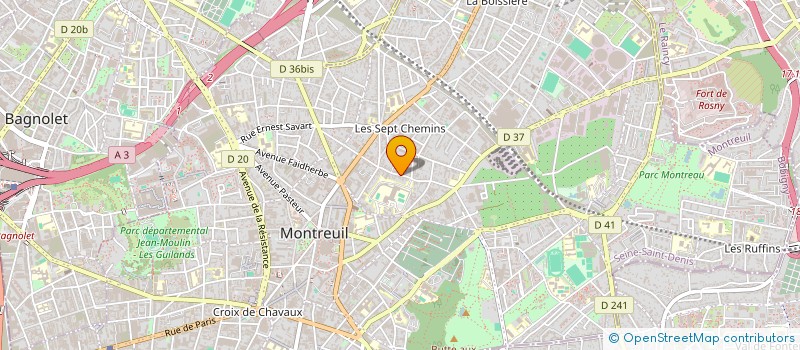 localisation de l'entreprise RE-NEWSTART  MONTREUIL