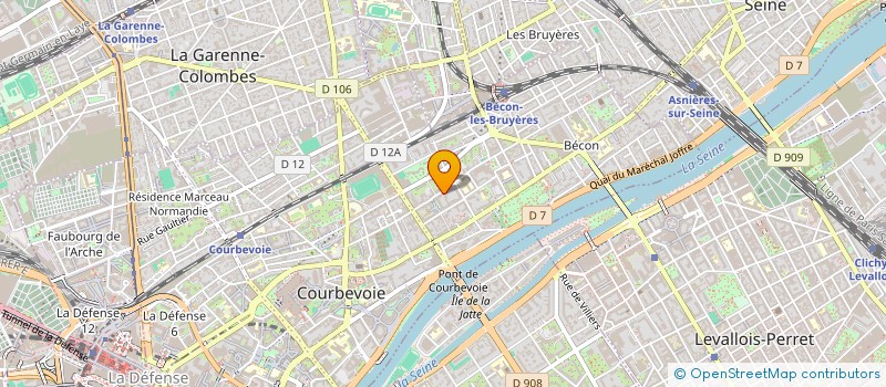 localisation de l'entreprise RE-NOUV BAT à COURBEVOIE