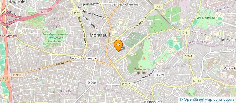 localisation de l'entreprise RE NOVA à MONTREUIL