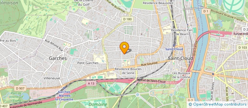 localisation de l'entreprise RE.PAR à SAINT-CLOUD